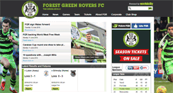 Desktop Screenshot of forestgreenroversfc.com
